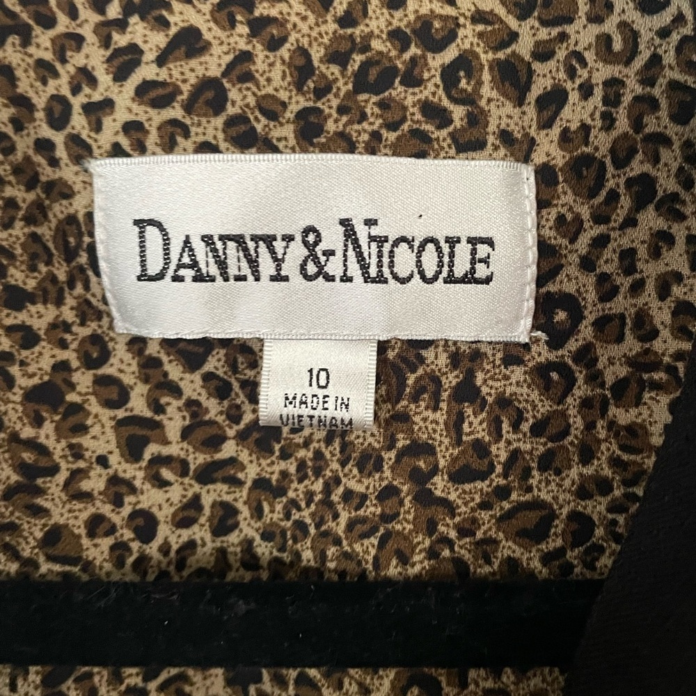 Danny & Nicole Vintage Black Long ShortSleeve Duster Over Coat - Picture 2 of 3
